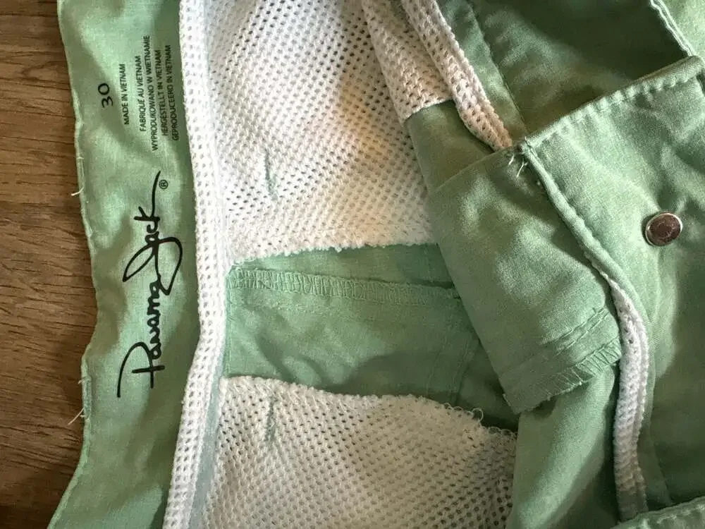 Panama Jack Men's Sage Green Flat Front Casual Shorts Size 30 - Picture 2 of 3